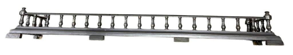 Large Black Wrought Iron Fire Place Fender by Miss Daisy's Consignment & Auction House