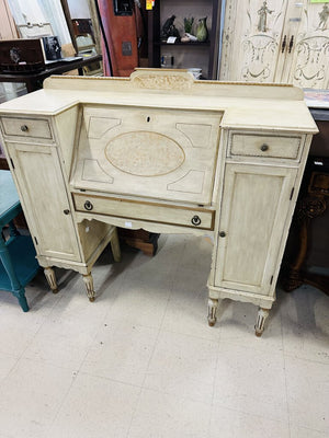 Vintage Desk Secretary With Matching Chair
