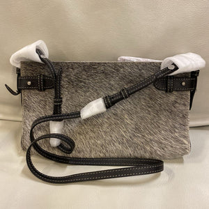 Brazilian Cowhide Grey Small Crossbody Bag-NEW