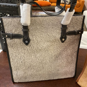 Brazilian Cowhide Grey Tote Bag-NEW