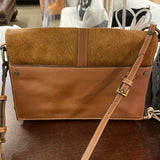 Brazilian Cowhide Chestnut Crossbody Bag-NEW