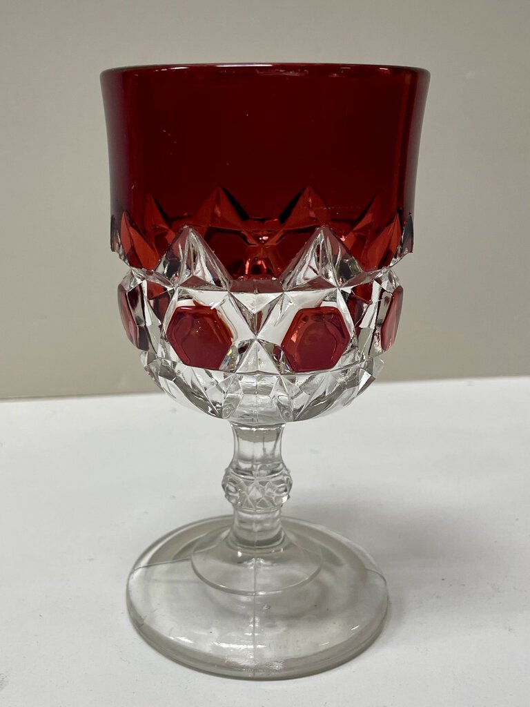 Fostoria Captain Kidd Red Block Glassware (Set of 87)