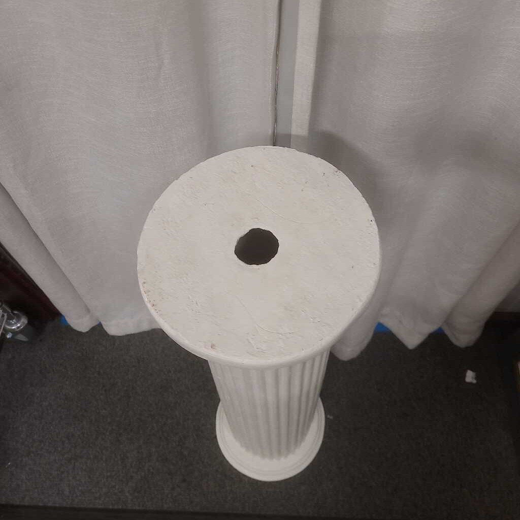 White Plaster Plant Column 36x11