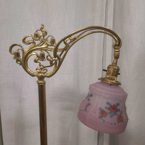Vintage Ornate Brass Floor Lamp