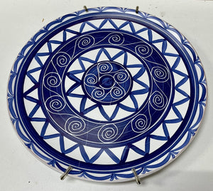 Block Cote D'Azur Blue Decorative Plate 9"