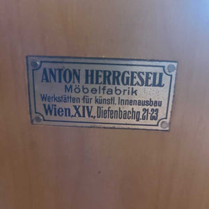 Anton Hergesell Parquet Burlwood Inlay 4 Drawer Dresser