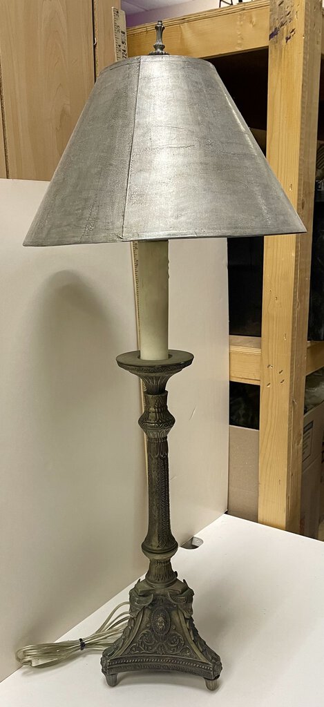 Spanish Bronze Candlestick Style Table Lamp