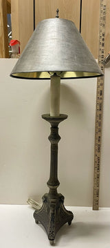 Spanish Bronze Candlestick Style Table Lamp