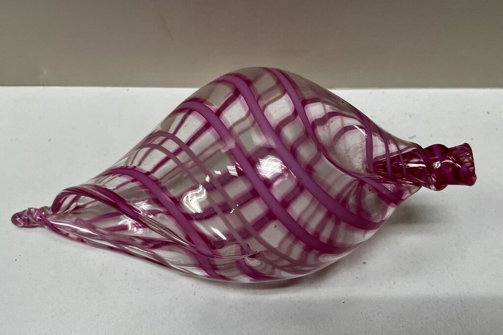 North Shore Hawaiian Clear Blown Glass Shell