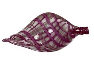 North Shore Hawaiian Clear Blown Glass Shell by Miss Daisy's Consignment & Auction House