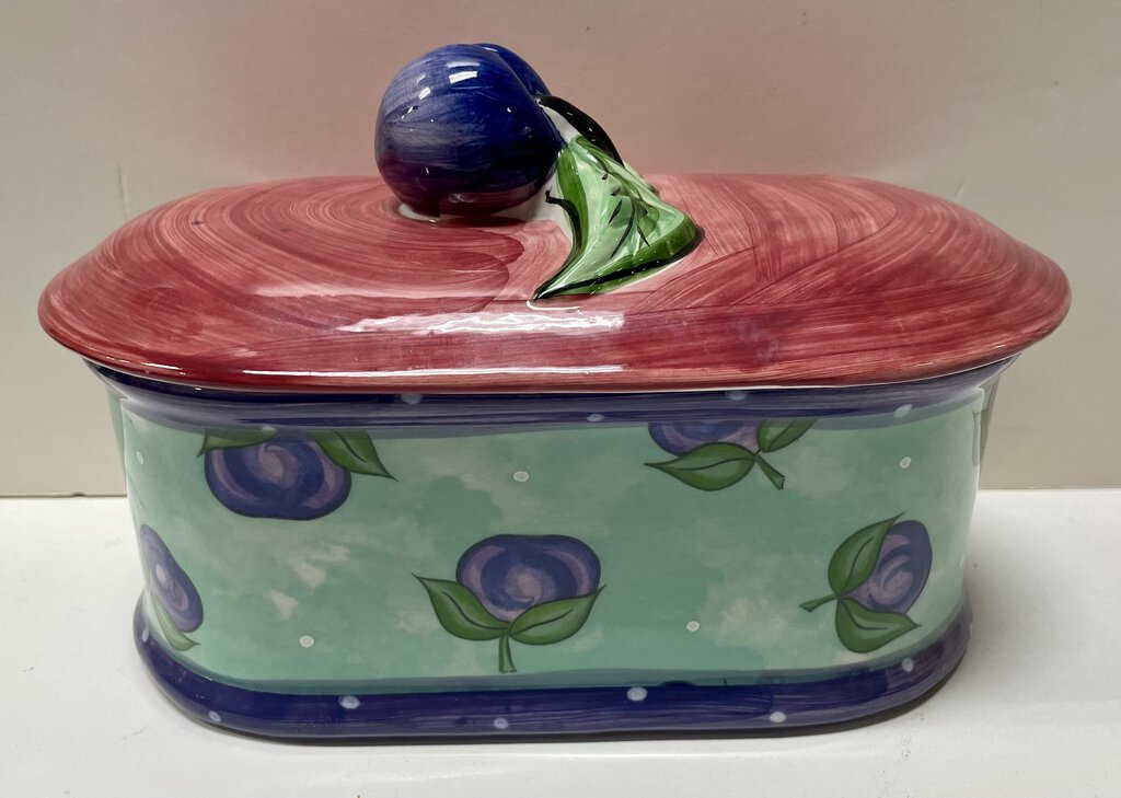 Heather Outlaw Kurpis Tutti Frutti Lidded Canister