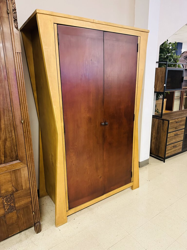 Art Deco Armoire Dresser Cabinet 76x48x24