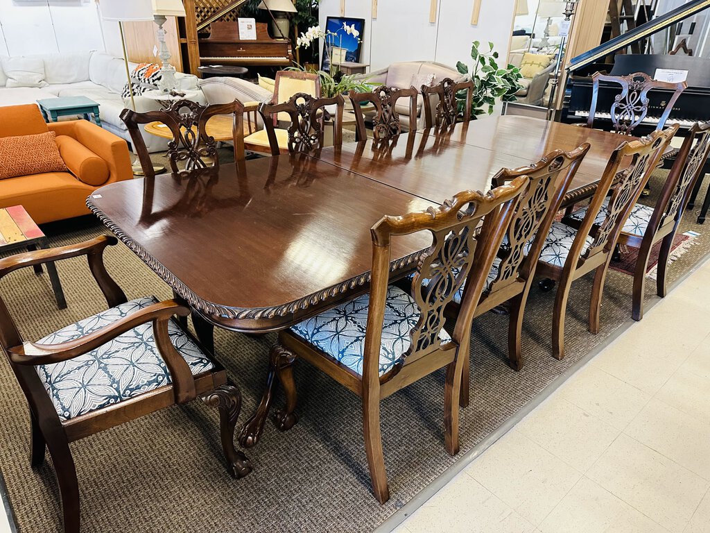 3 Piece Dining Table + 12 Chairs 45x112