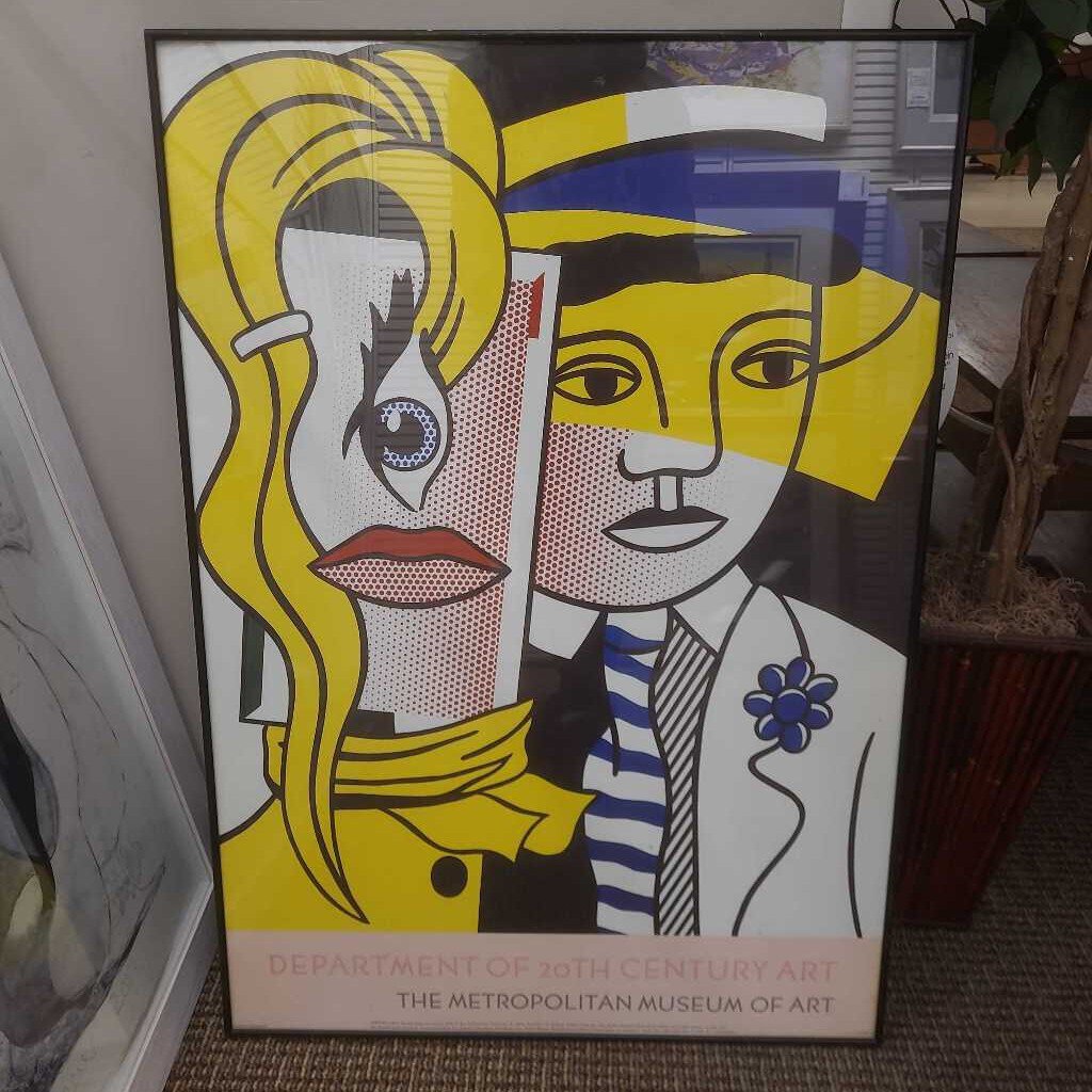Roy Lichtenstein "Stepping Out" MoMA 1986 Poster 24x34