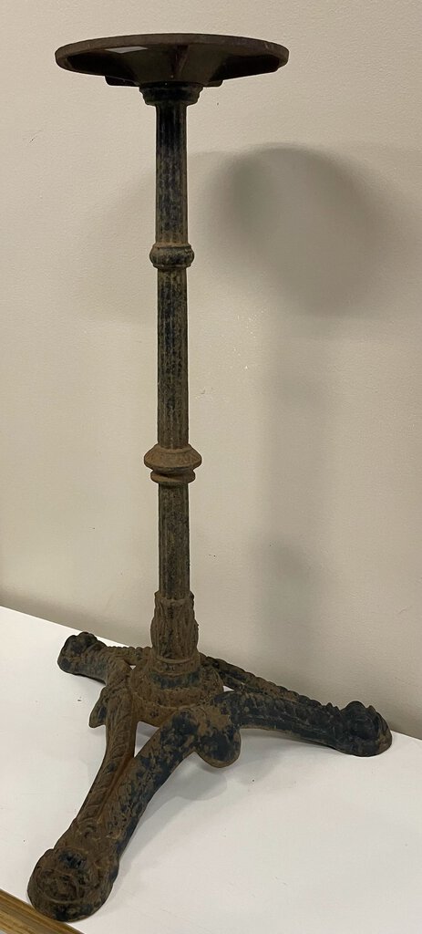 Vintage French Heavy Bistro Style Cast Iron Table Stand