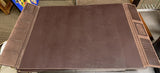 Restoration Hardware Brown Leather Desk Top Blotter