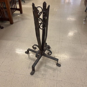 Wrought Iron Scroll Design Vase Holder