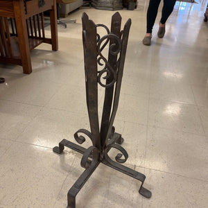 Wrought Iron Scroll Design Vase Holder