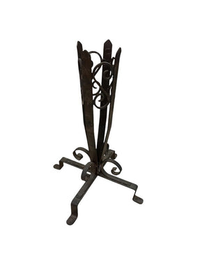 Wrought Iron Scroll Design Vase Holder