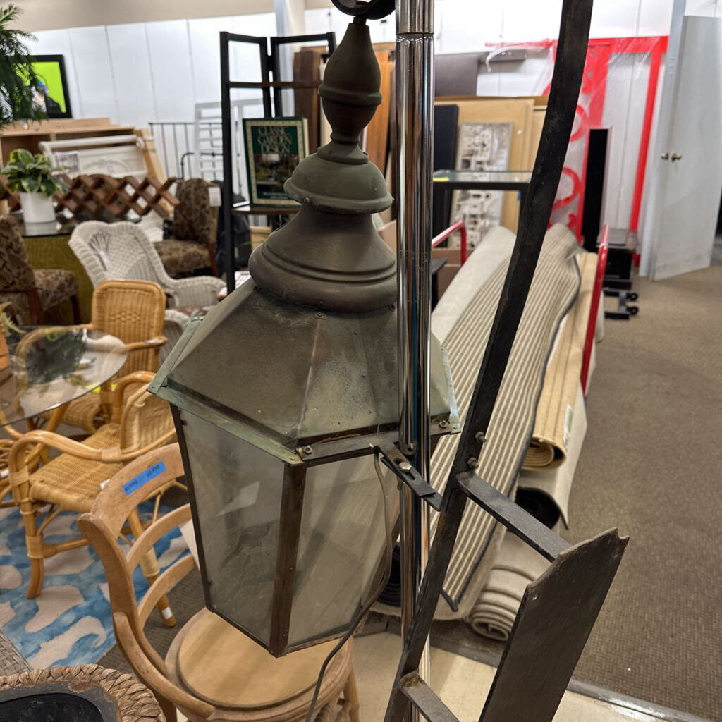 PAIR OF COPPER WALL LANTERNS