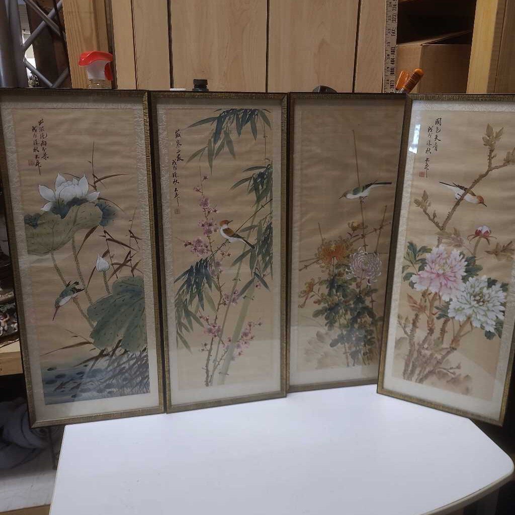 Chinese Seasonal Watercolor Silk Set (4)