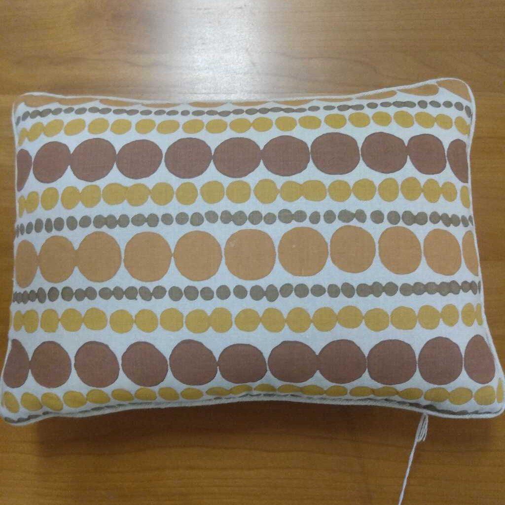 Tan Canvas Dot Pillow