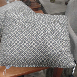 Blue & Silver Stylized Diamond Pillow (each)