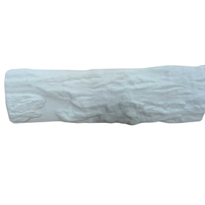 White Bisque Log 12 inch by Miss Daisy's Consignment & Auction House