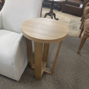 Round Wooden Side Table