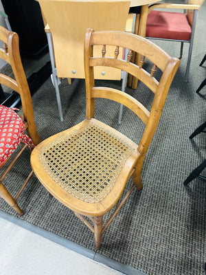 Vintage Cane Seat Side Chair