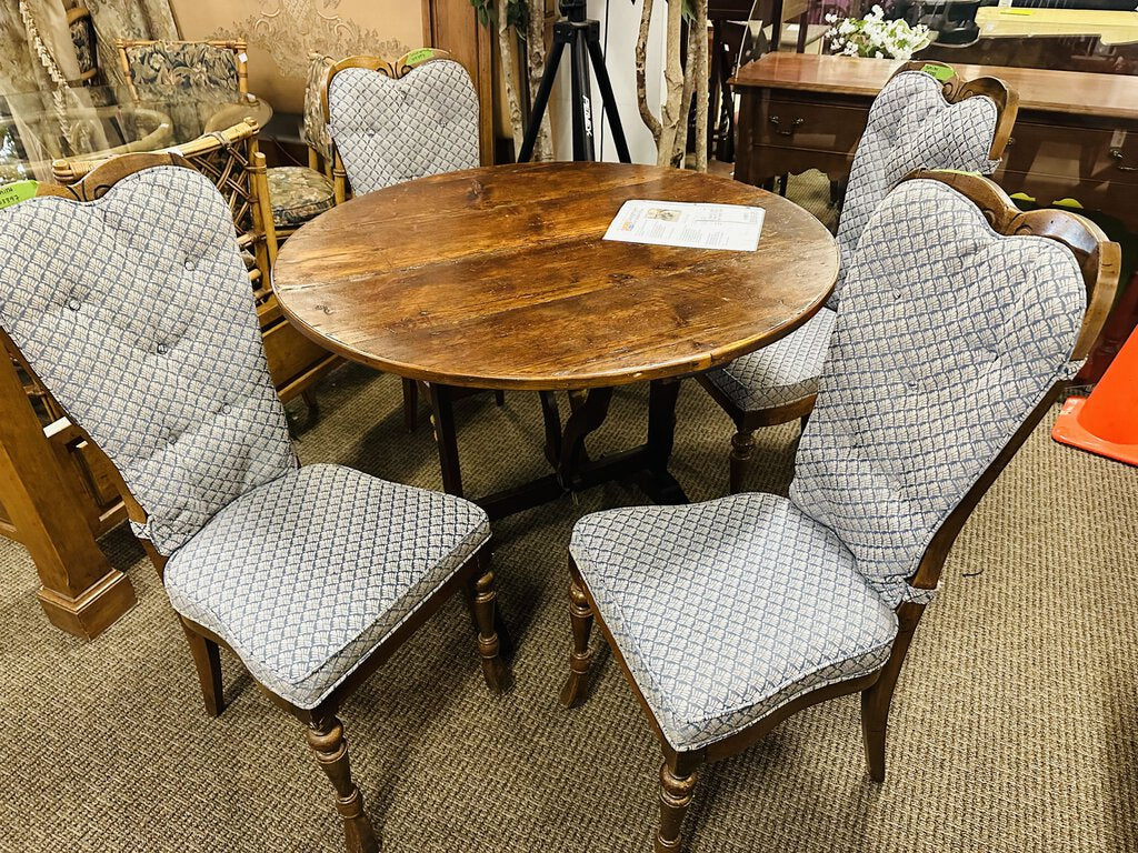 Vintage Dining Chairs With Cushions (set of 4)