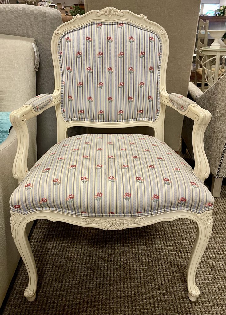 Ethan Allen Louis XV Style Fauteuil Arm Chair