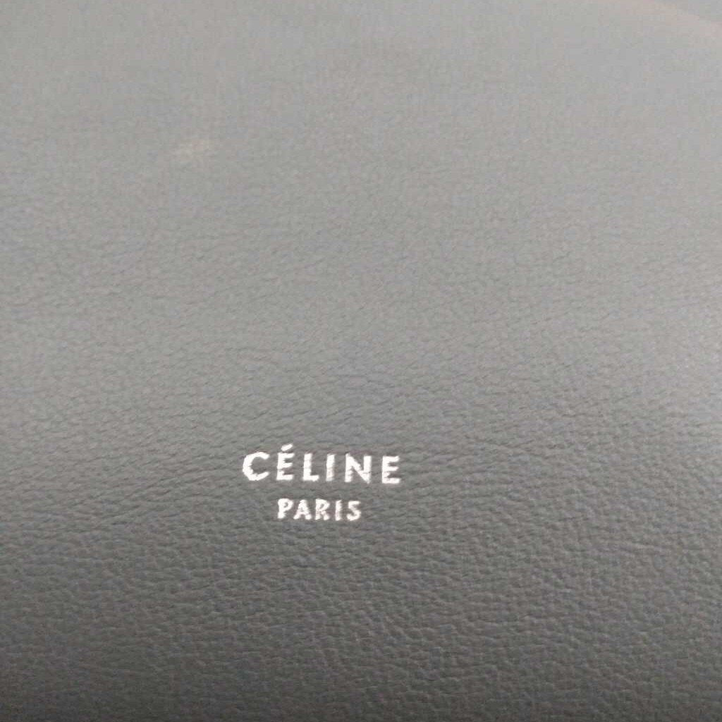 Celine Leather Long Strap Bucket Bag