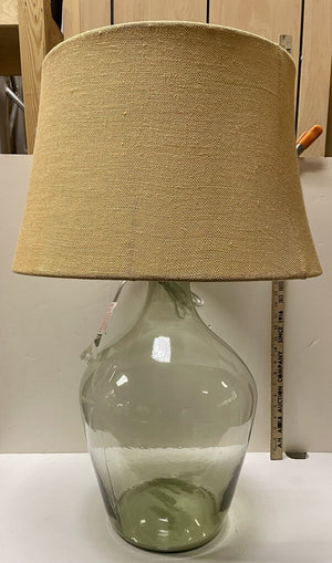 Artisan Clear Glass Jug Conversion Table Lamp