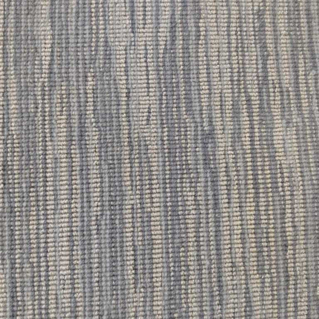 Blue & Cream Carpet Remnant 5'x18'