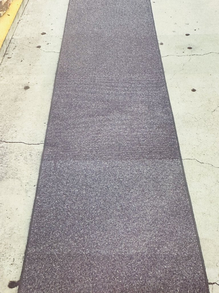 Black Wool Runner Rug 2'.6" x 20'.6"