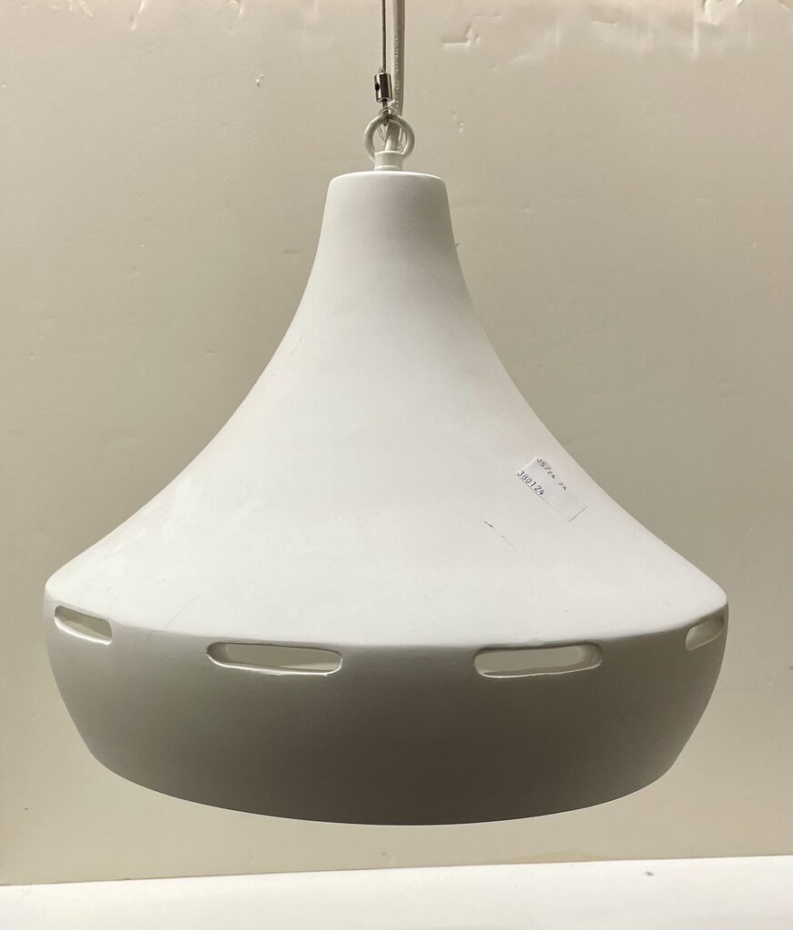 Naaya Studio Farmhouse 12 White Ceramic Pendant Lamp (15")