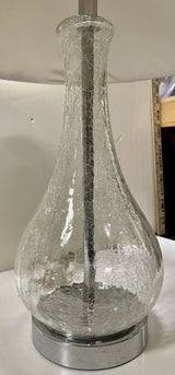 Safavieh Finnley Clear Crackled Glass Vase Table