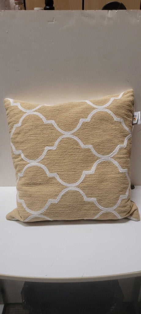 Devi Designs Tan Accent Pillow 19x19