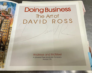 Doing Business The Art of David Ross Artist Signed Book