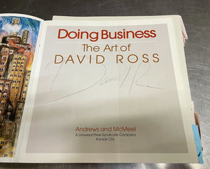 Doing Business The Art of David Ross Artist Signed Book