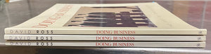 Doing Business The Art of David Ross Artist Signed Book