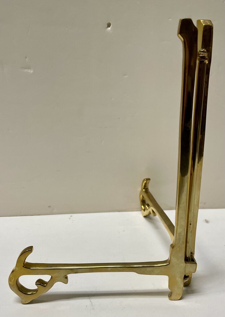 Chinese Solid Brass Hinged Plate Stand