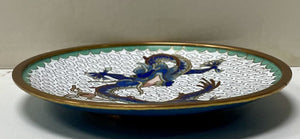 Vintage Cloisonne Dragon Tray