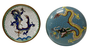 Vintage Cloisonne Dragon Tray by Miss Daisy's Consignment & Auction House