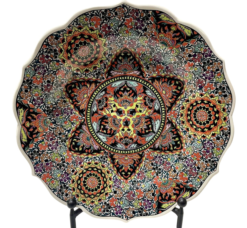 20th C. Hand Painted Turkish Decorative Plate by Miss Daisy's Consignment & Auction House