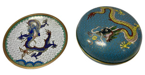 Vintage Cloisonne Dragon Trinket Box by Miss Daisy's Consignment & Auction House