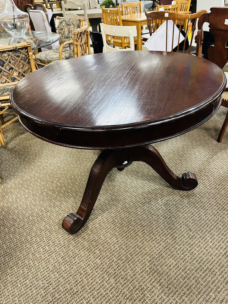 40" Round Mahogany Dining Table