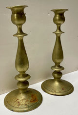 Vintage Classic Solid Brass Candlestick Holders (PAIR)