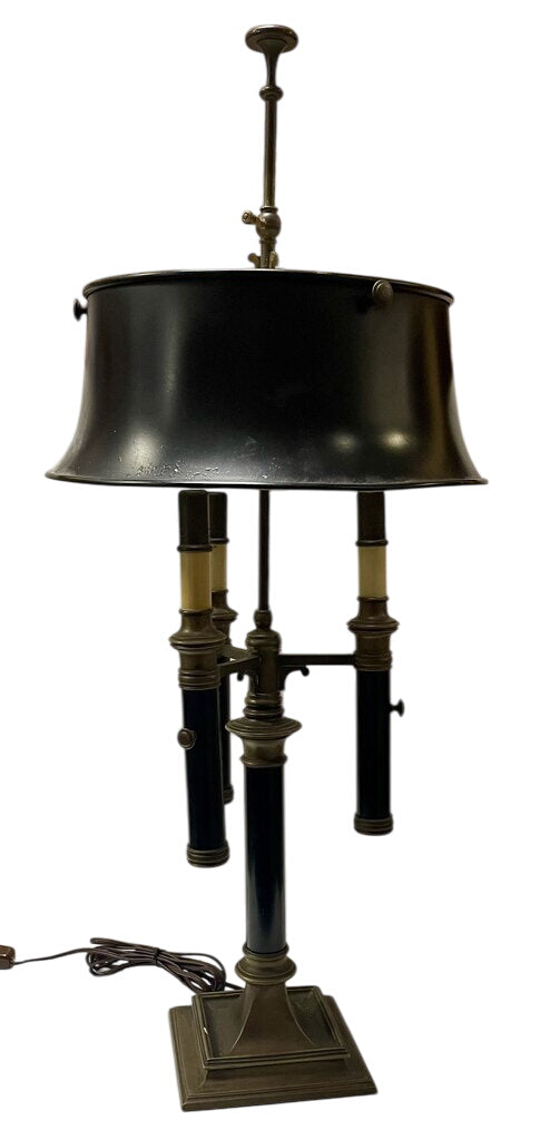 Vintage Chapman Bouillotte Triple Arm Solid Brass Lamp by Miss Daisy's Consignment & Auction House